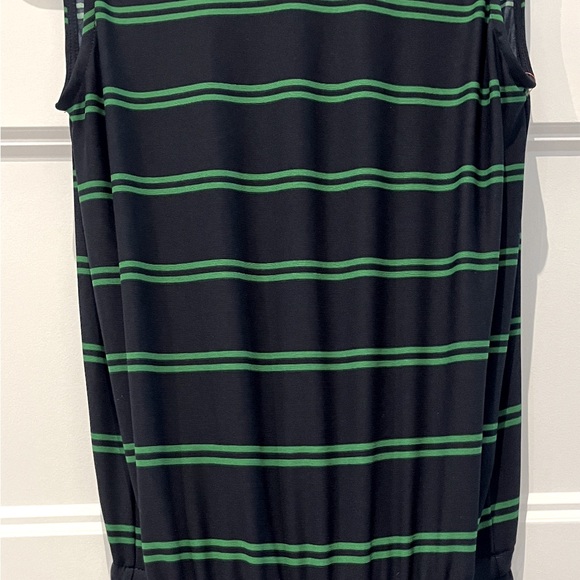 Ralph Lauren Striped Belted Jumpsuit Navy And green - Picture 4 of 7